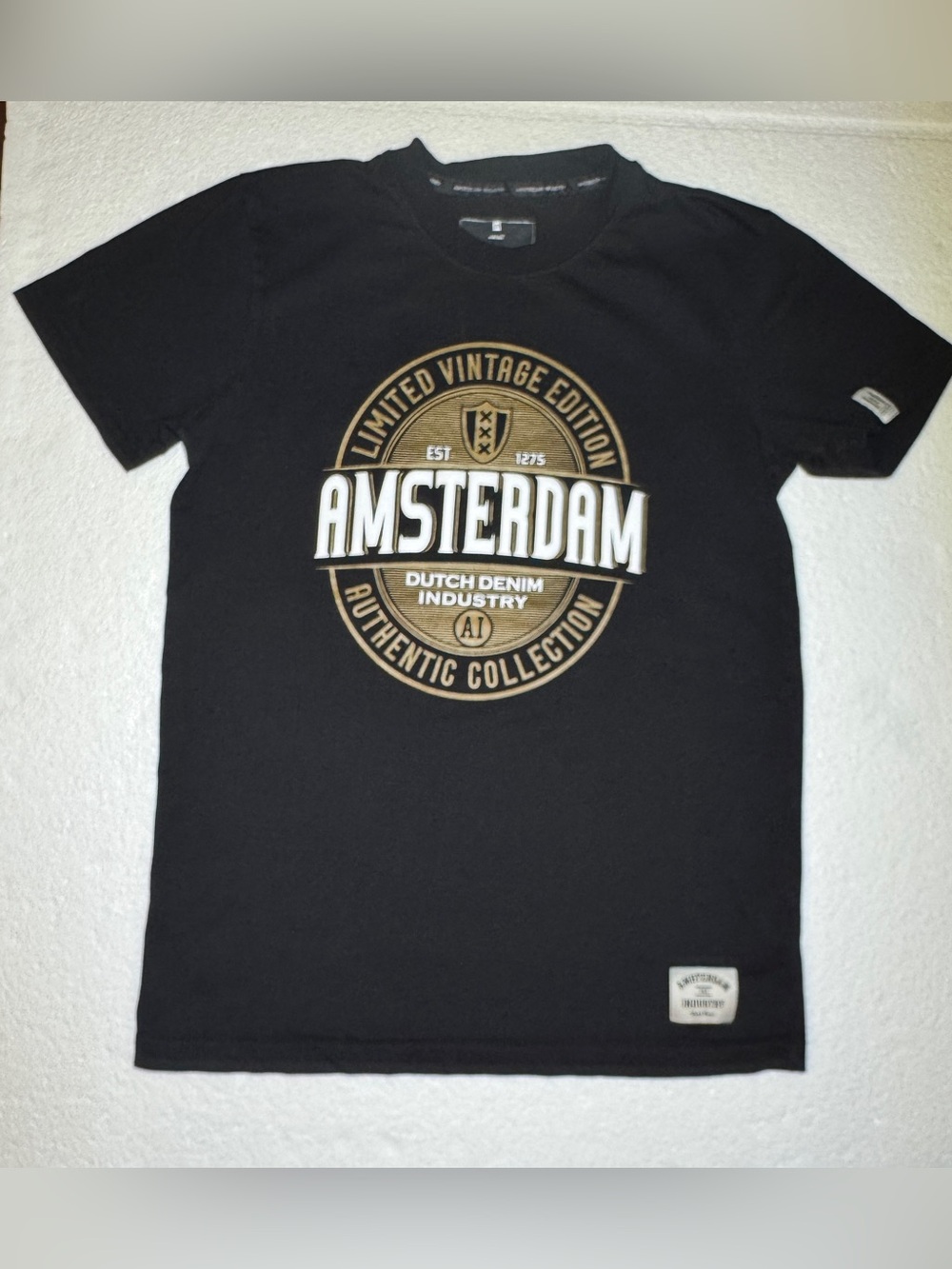 Amsterdam Limited Vintage Edition Black Graphic Tee
